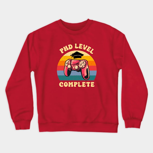 PhD Level Complete Crewneck Sweatshirt by Wintrly